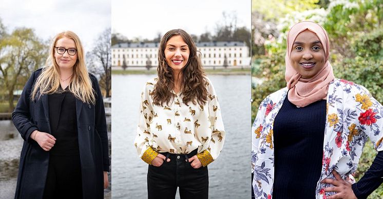 Kompassrosstipendiater 2021: Emina Sesto, Eleonora Svanberg, Muna Idow