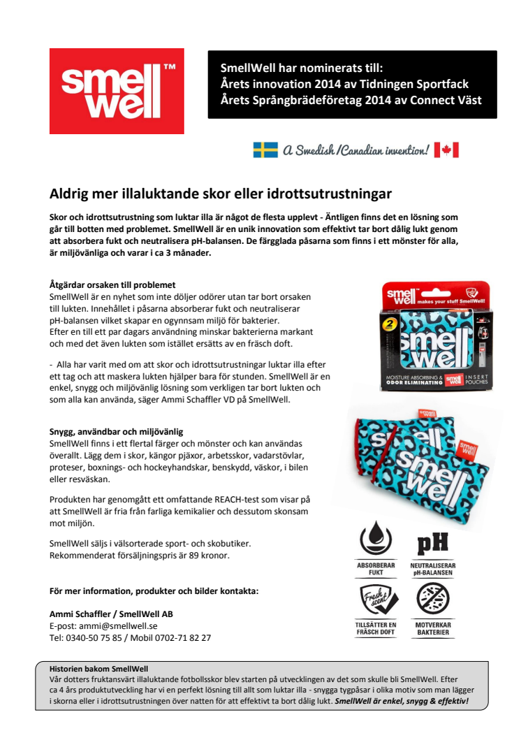 Aldrig mer pinsamma illaluktande skor eller idrottsutrustningar!