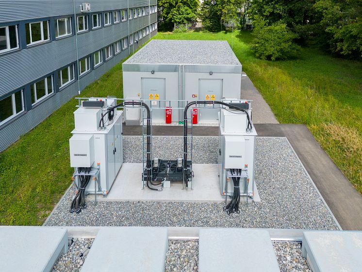 Battery power plant from ADS-TEC Energy in Reutlingen, Germany