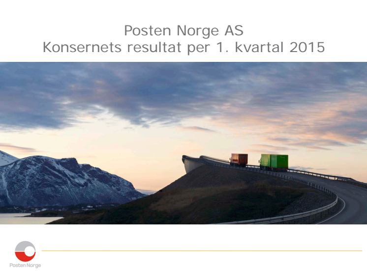 Kvartalspresentasjon Q1 2015