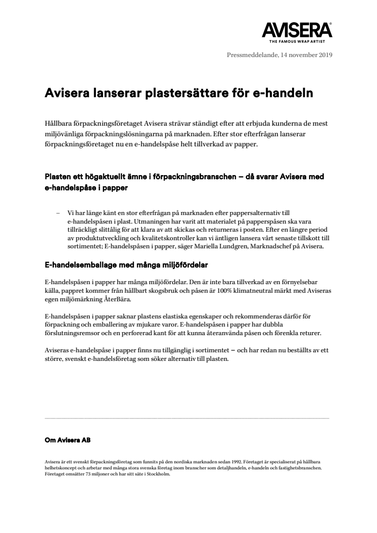 Här är produkten som ska ersätta plasten i e-handeln