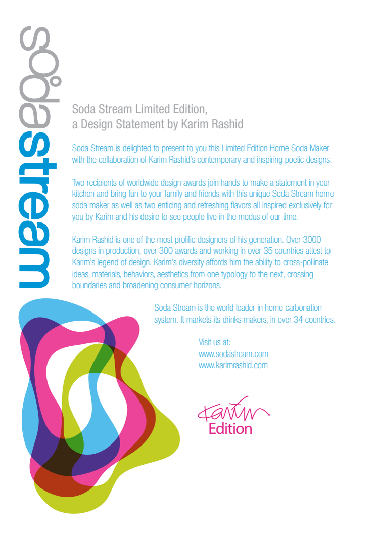 SodaStream Limited Edition Karim Rashid 2010