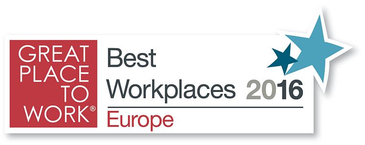 Great Place to Work, Best Workplaces Europe 2016, 3 Swdeden
