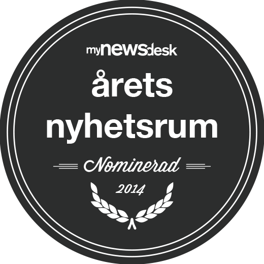 Logo Nominerad Årets Nyhetsrum 2014