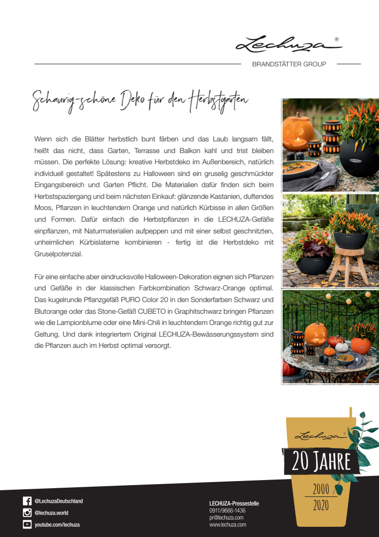 Schaurig-schöne Deko für den Herbstgarten