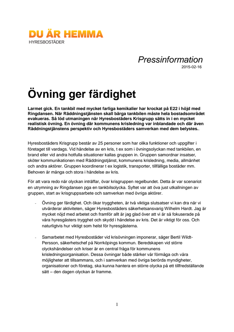 Övning ger färdighet