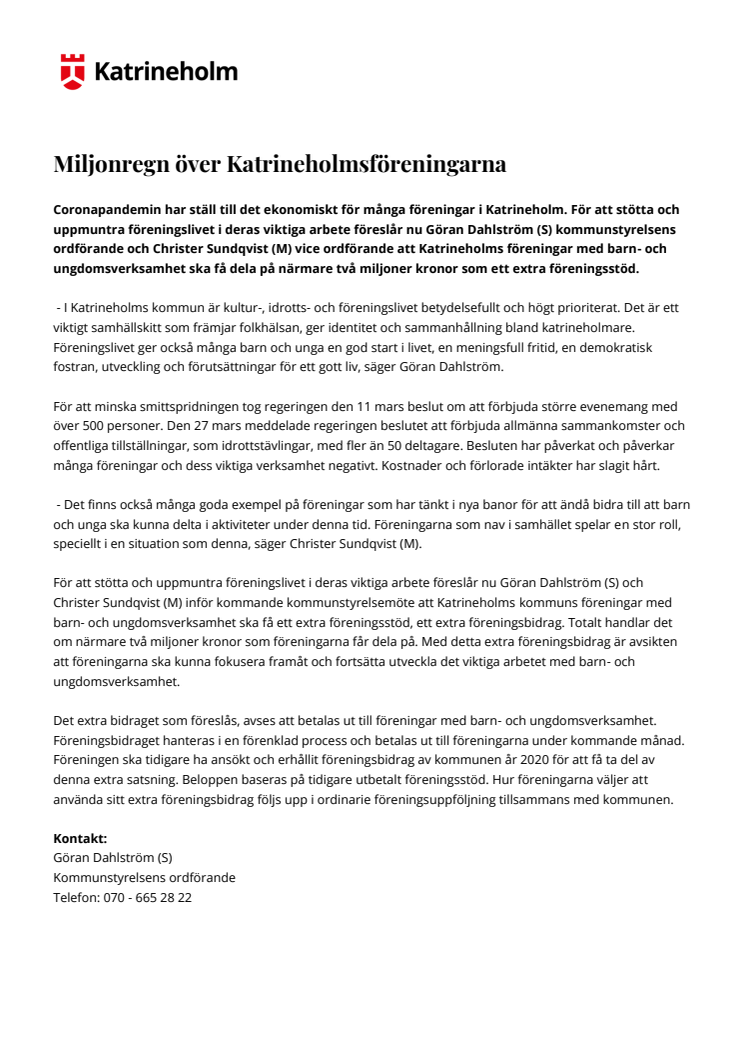 Lista Katrineholmsföreningar