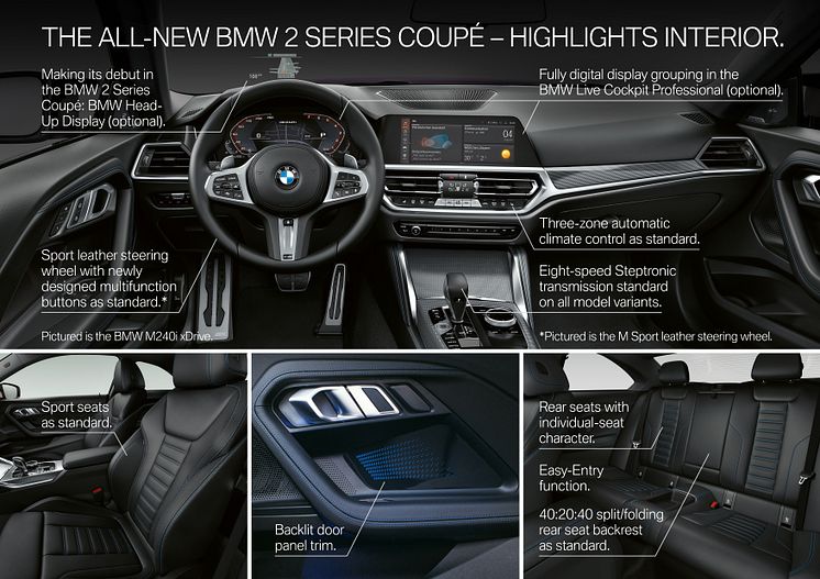 BMW 2-serie Coupe - Highlights interiør