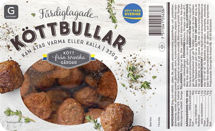 Garant färdiglagade köttbullar 350 g