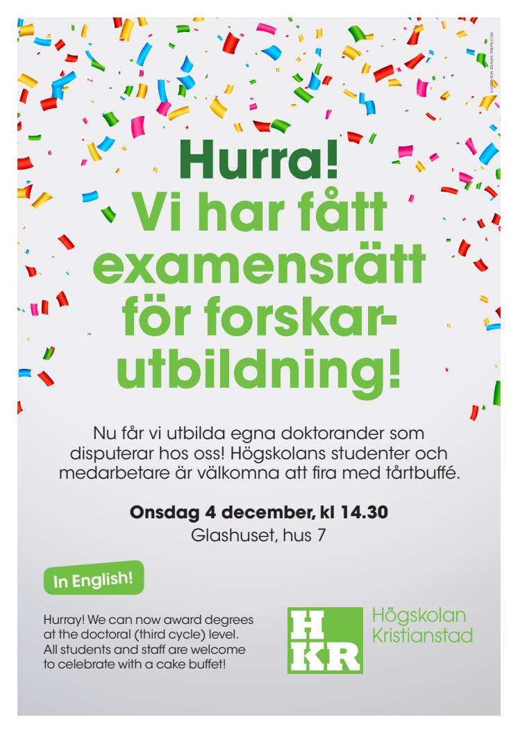 Fira forskarutbildningen med tårta!