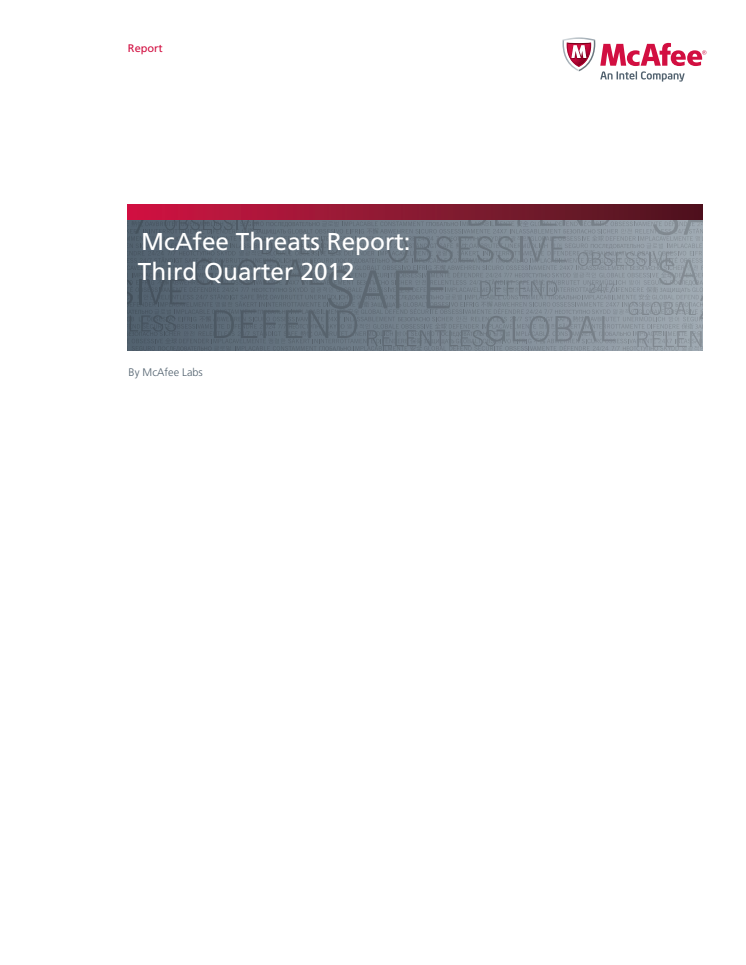 McAfee Threats Report: Q3 2012