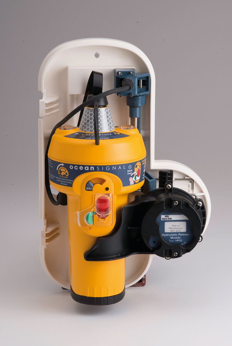 Hi-res image - Ocean Signal - Ocean Signal E101V float-free EPIRB with VDR memory capsule