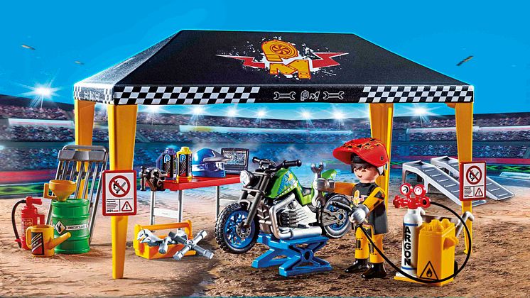 Stuntshow Werkstattzelt (70552) von PLAYMOBIL