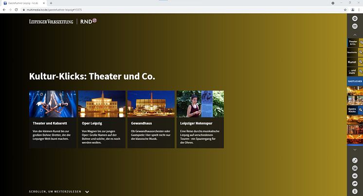 City Guide Leipzig - Rubrik "Kultur-Klicks: Theater und Co"