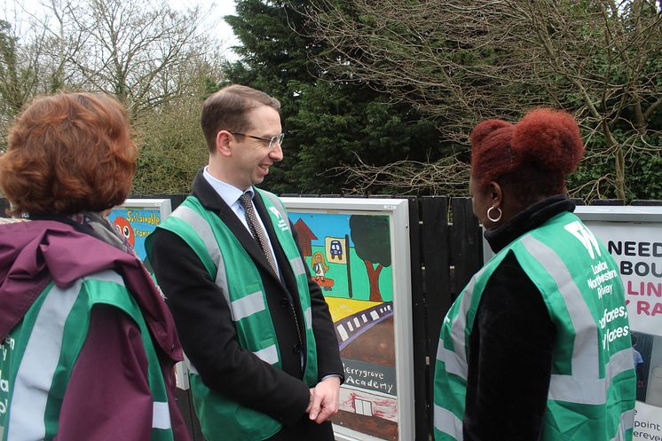 Mayor of Watford at Garston station - March 2019