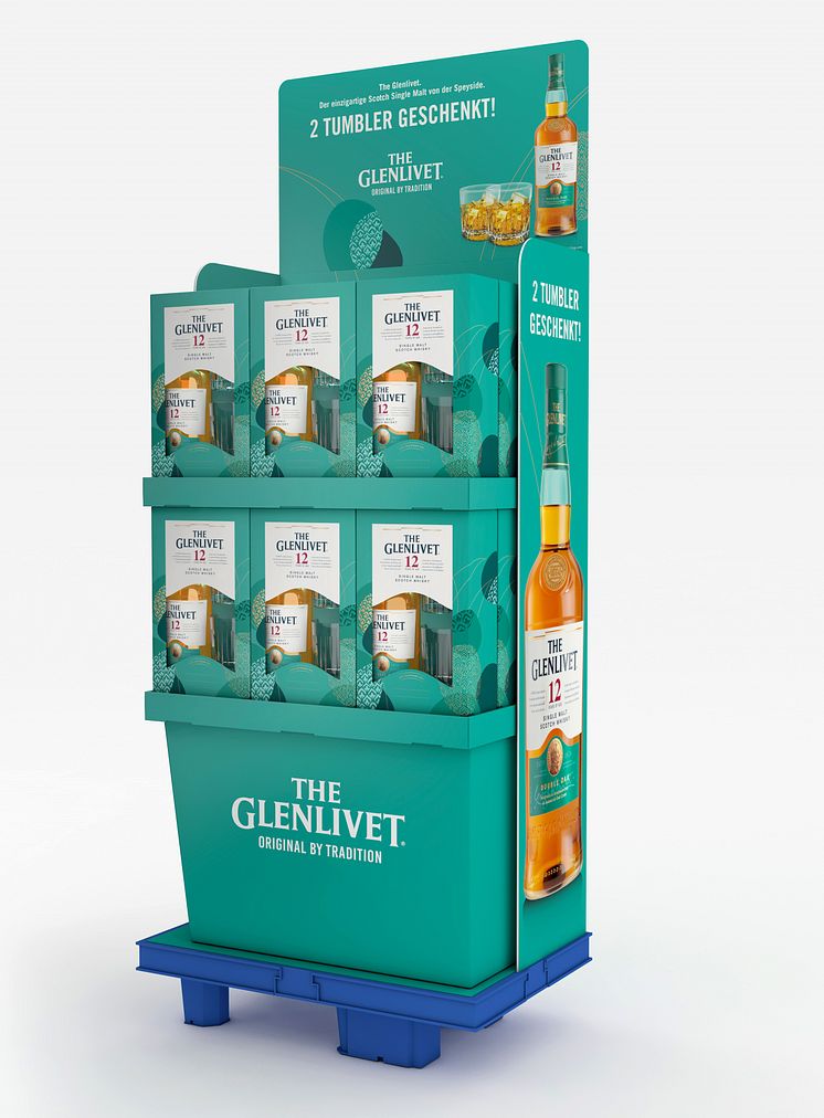 THE GLENLIVET mit 2 Tumblern_Display