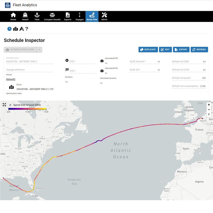 Route Pilot AI - Voyage optimization - 1