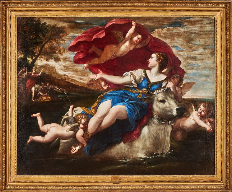 "Europa och tjuren" av Francesco Albani