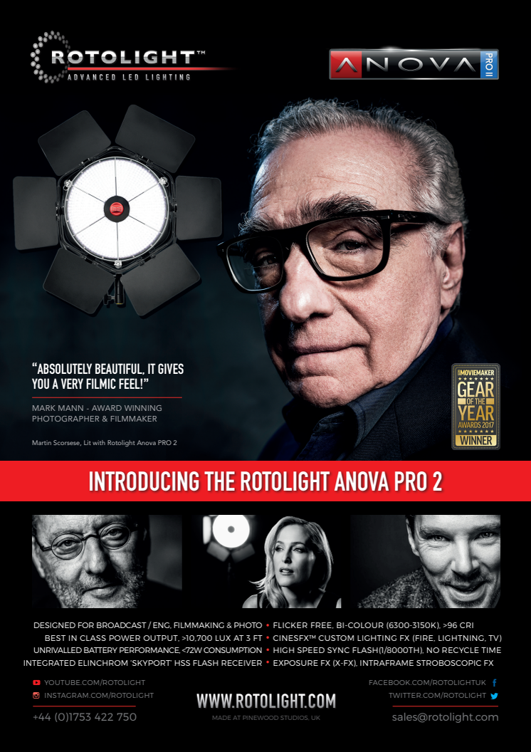 Rotolight Anova Pro 2. Leaflet