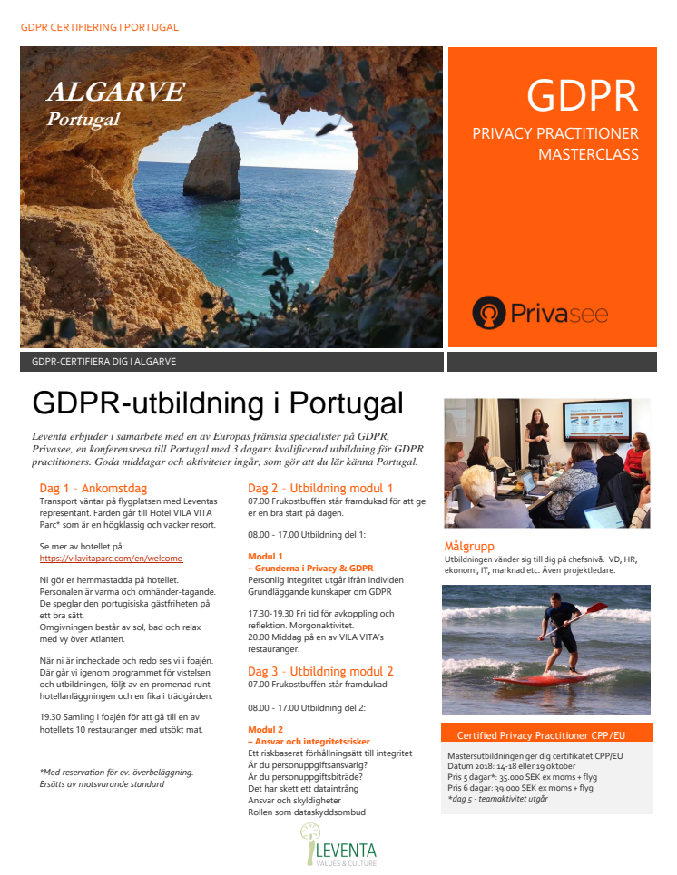 GDPR-utbildning Algarve