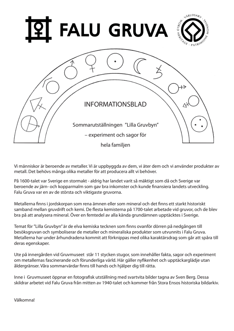 Sommarutställning "Lilla Gruvbyn" - experiment och sagor för hela familjen vid Falu Gruva