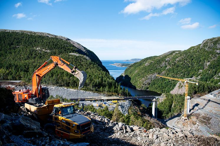 Adkomstvei til Kvenndalsfjellet vindpark fra FV 723