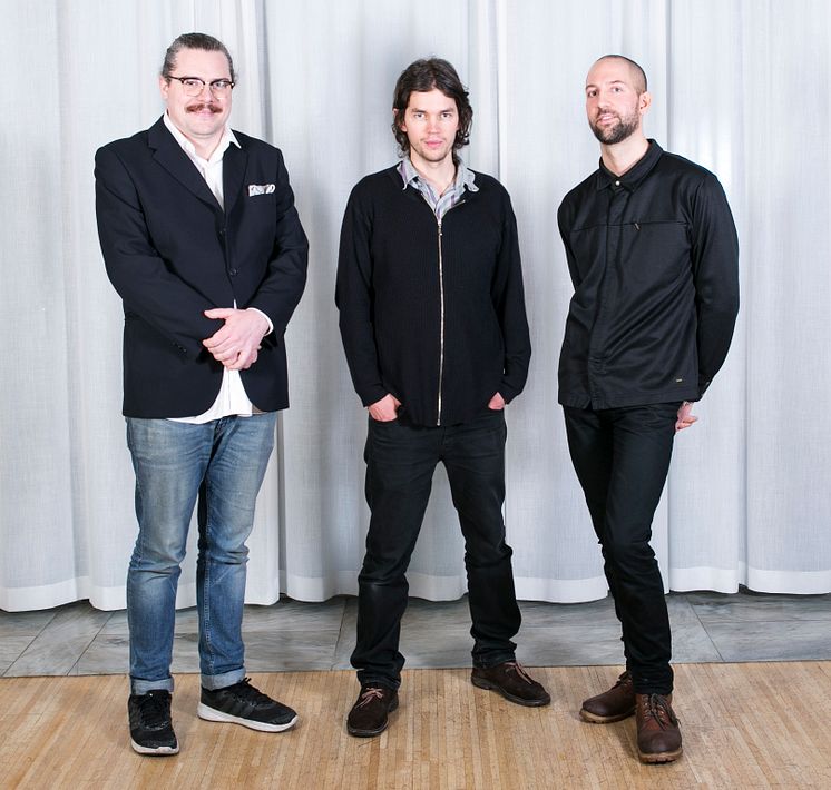 Stipendiater 2015: Max Ockborn, Caspar Forsberg, Linus Nordensson Spångberg