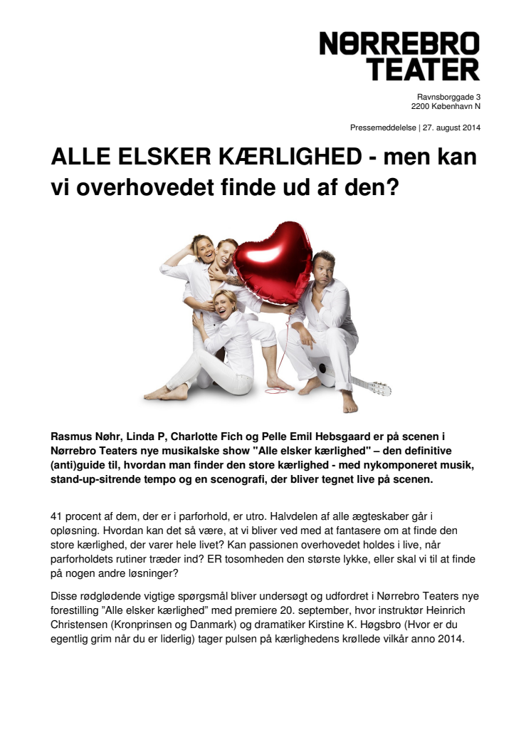 ALLE ELSKER KÆRLIGHED - men kan vi overhovedet finde ud af den?