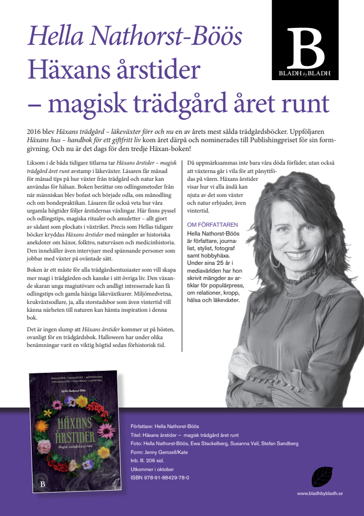 Häxans Årstider - Ny spännande bok av Hella Nathorst-Böös