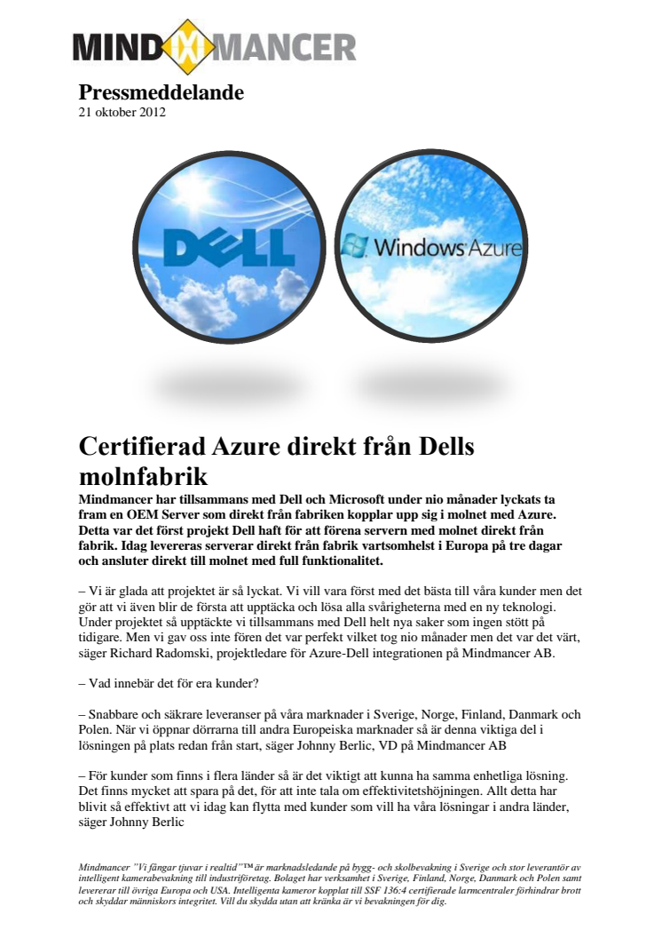 Certifierad Azure direkt från Dells molnfabrik