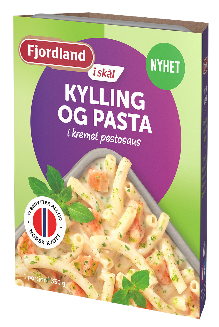 Fjordland i skål Kylling og pasta 330 g