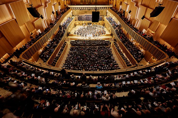 Konsertsalen på Malmö Live konserthus under Verdis Requiem med MSO hösten 2015.