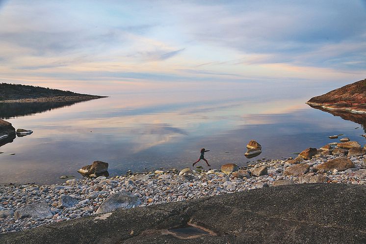 Stenstrand vid Gånsviken, Härnösand, Höga Kusten