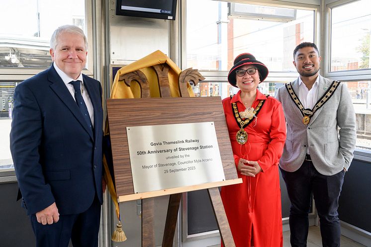 Mayor and Consort with Cllr Briscoe