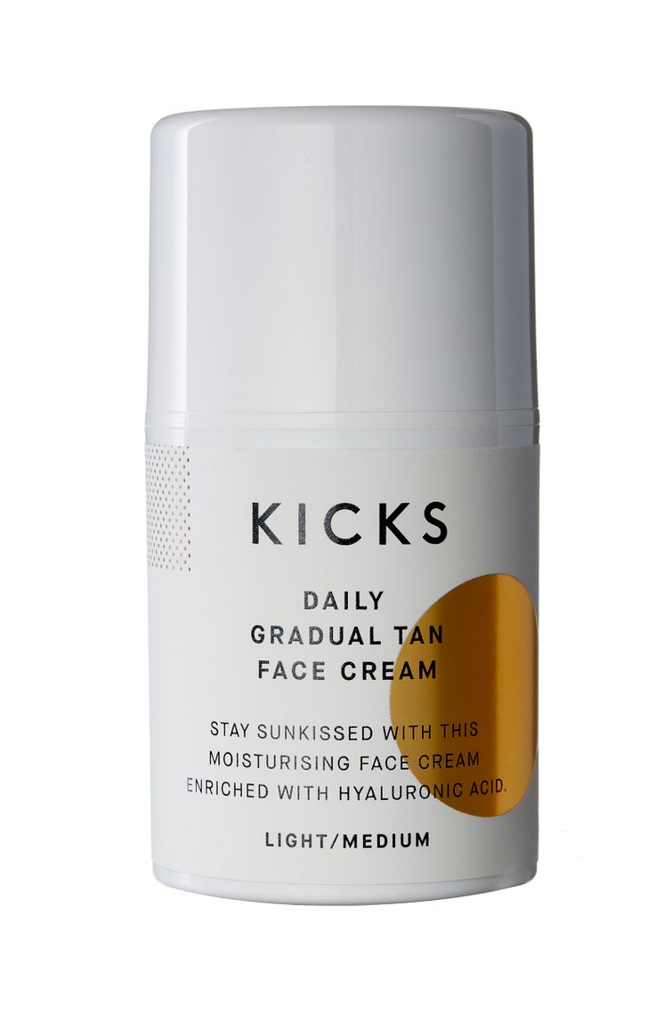 KICKS Daily Gradual Tan Face Cream LightMedium