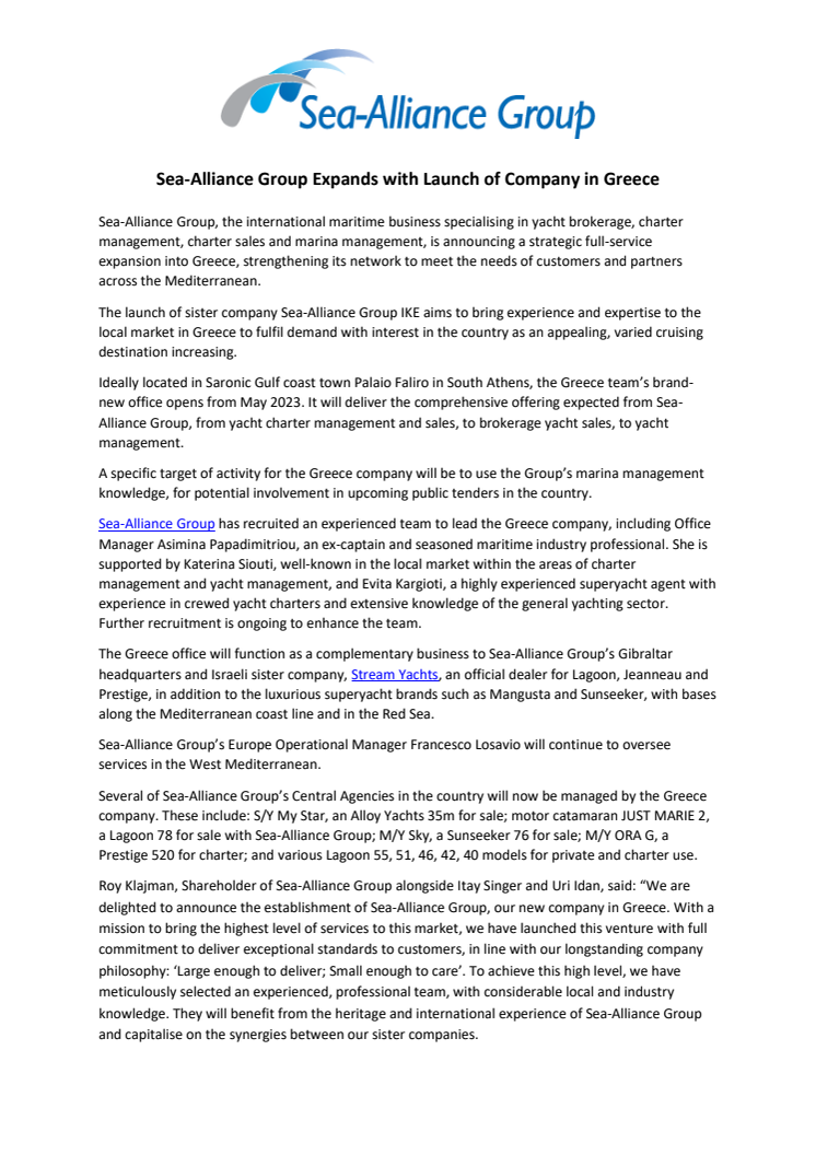 28 April 2023 - Press release_Sea-Alliance Group Expands with Launch of Company in Greece.pdf