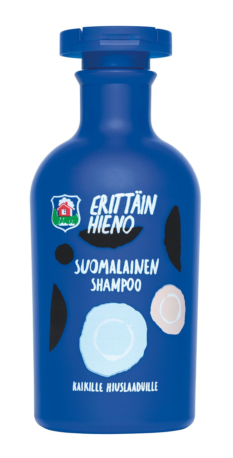 Erittäin hieno suomalainen shampoo_Suomi 100 vuotta_Juhlapullo