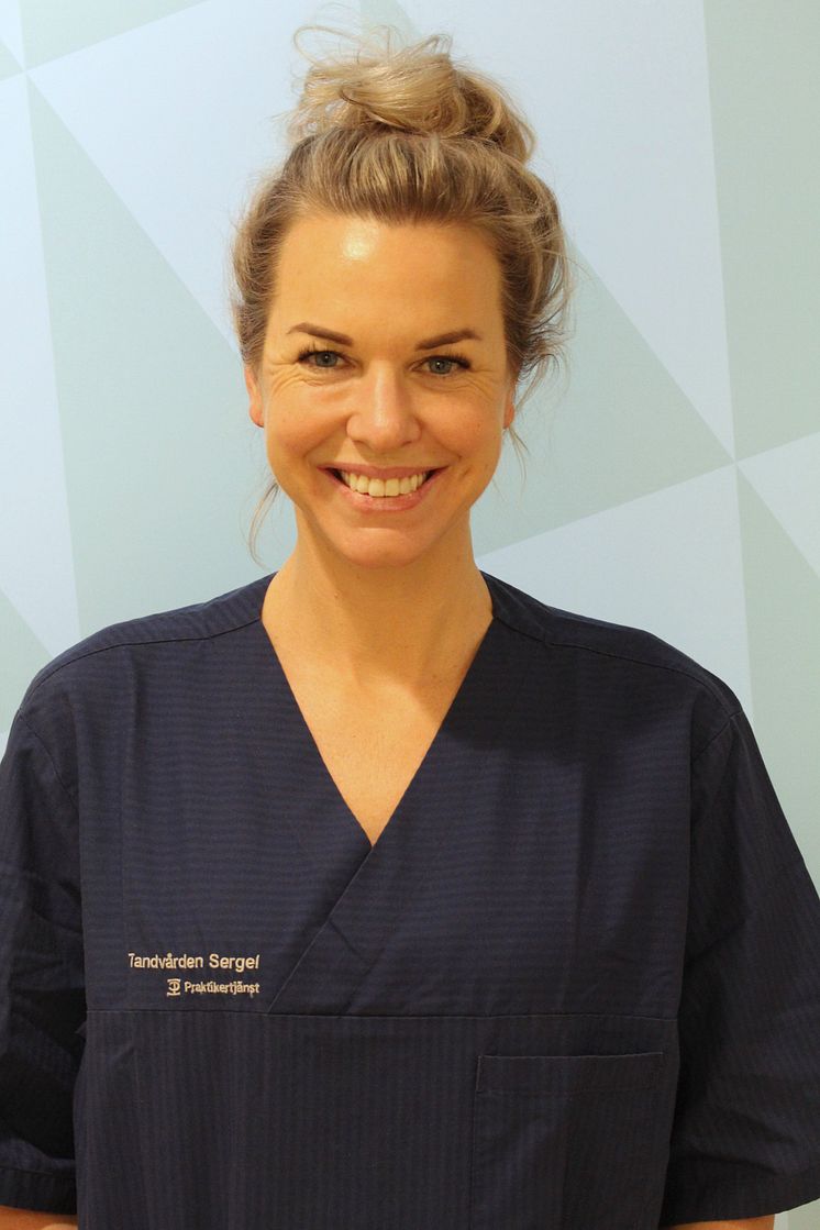Annie Borgwardt, tandläkare och specialist i bettfysiologi på Tandvården Sergel i Stockholm.