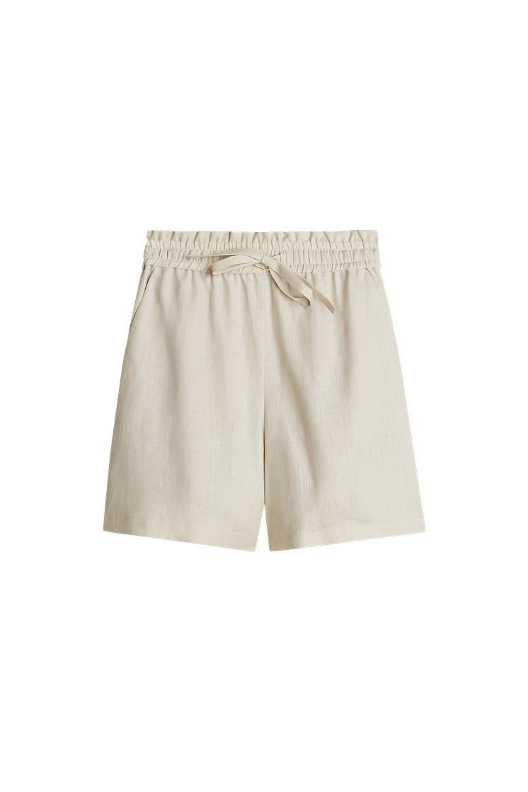 Disa linen shorts, Linen beige