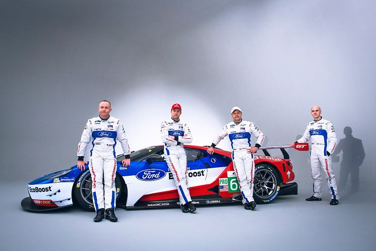 Bemutatkoztak a Ford GT pilótái, akik a Hosszútávú Világbajnokságon versenyeznek majd