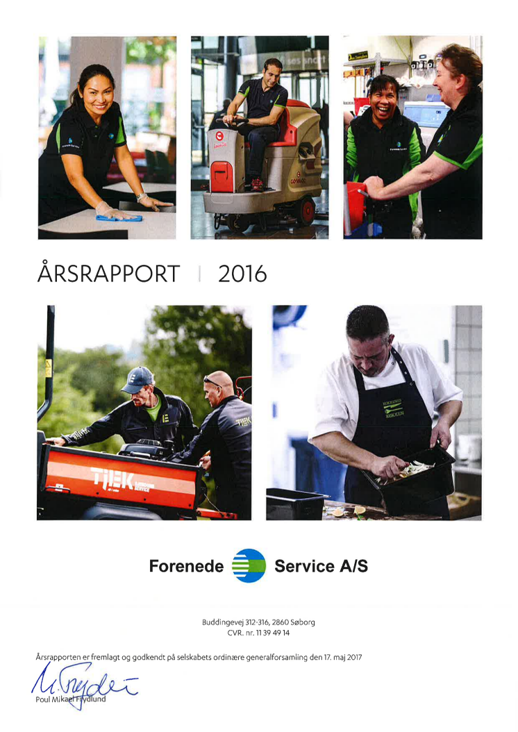 Forenede Service - Årsrapport 2016