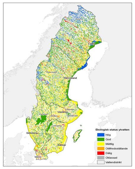 HaV klar med regler för miljöstatus på svenskt ytvatten 