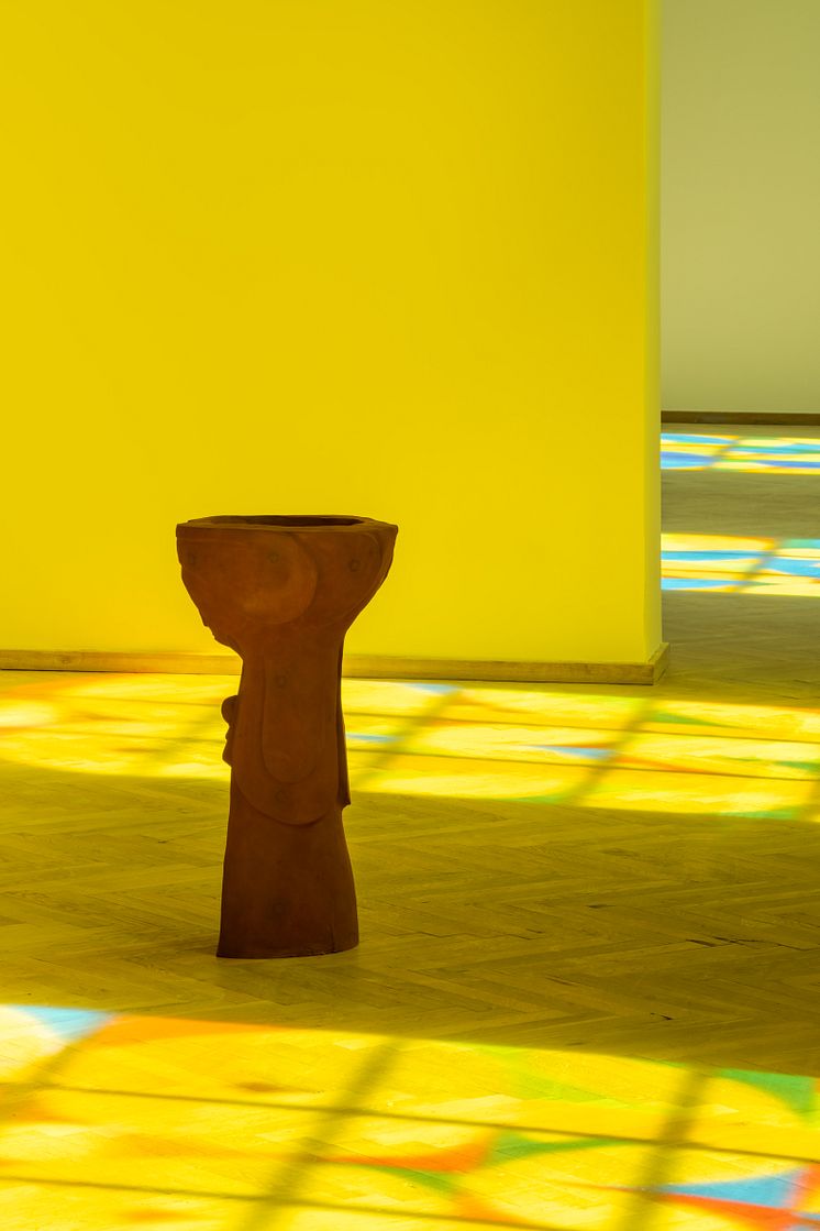 Alexander Tovborg, Church Windows (nature), 2023. Dea Madonna Baptismal Font, 2023.  