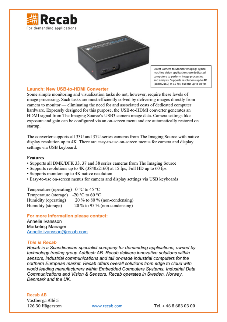 Launch: New USB-to-HDMI Converter