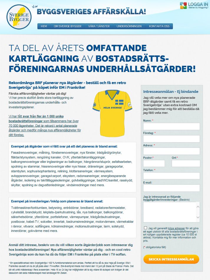 Kampanj Brf 2016 - Sverige Bygger har koll på trenderna!