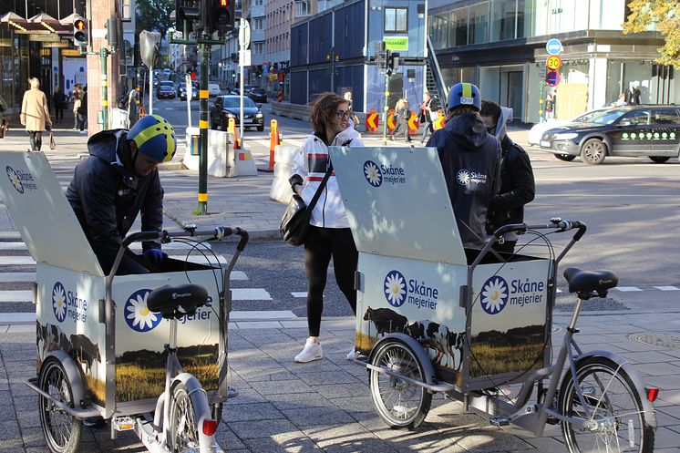 Sampling med våra cyklar