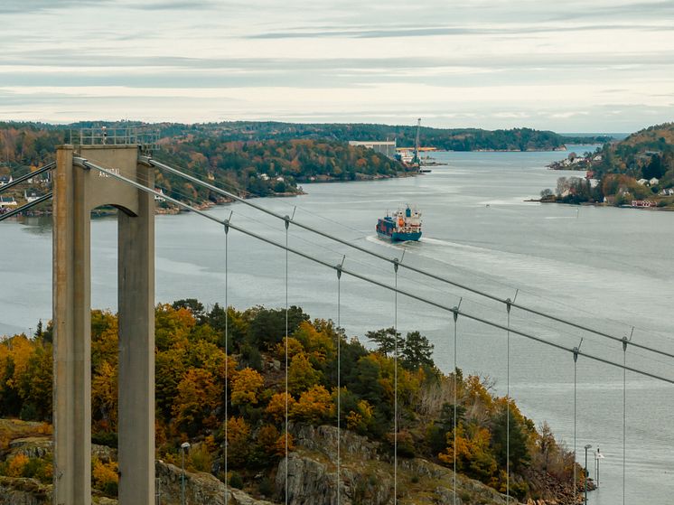 First container delivery port of Arendal 23.10.23