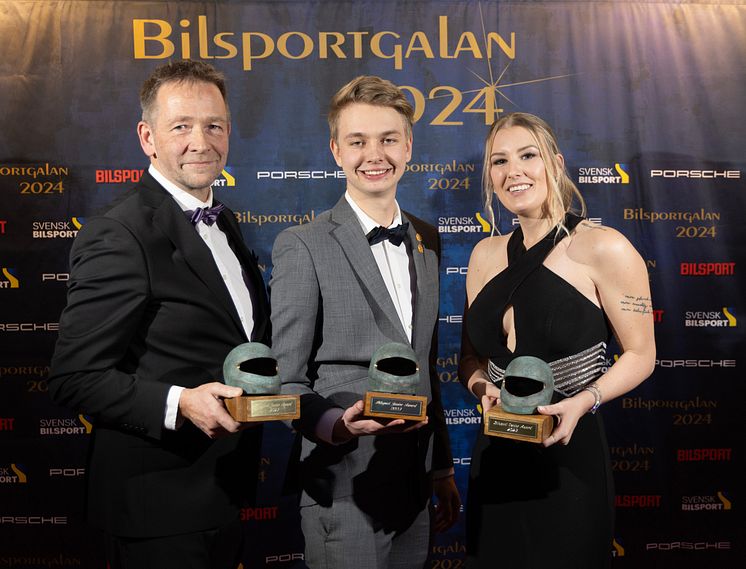 Torbjörn Carlberg, Calle Carlberg och Ida Zetterström tog röstades fram av Bilsports läsare och motorsportfans. Rallyduon och dragracingföraren är Årets Junior respektive Året