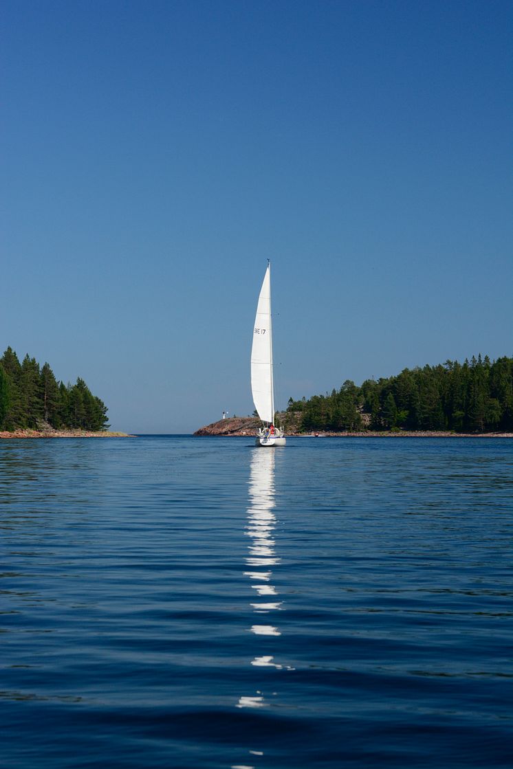 Segla vid Ulvön Höga Kusten