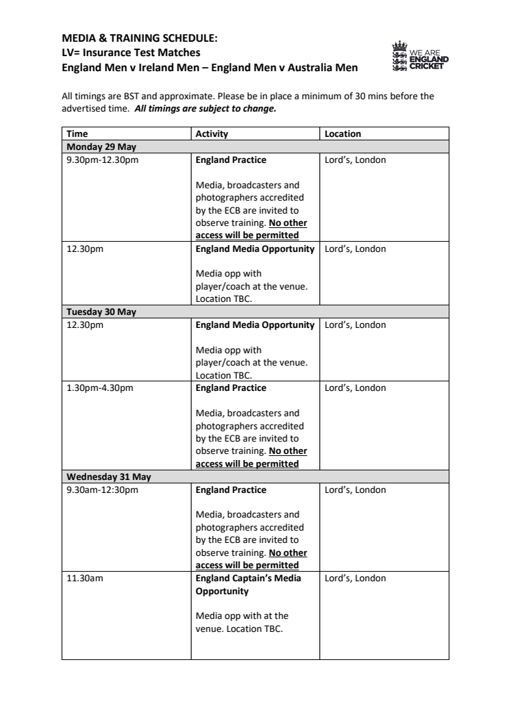 England Media and Training Schedule 1st and 2nd Test.pdf